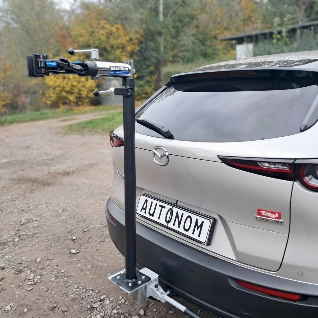 Autonom.Bike Pro E-Bike Montageständer bis 40 KG mit Park Tool Halteklaue - Profi Fahrradwerkstatt Ausstattung